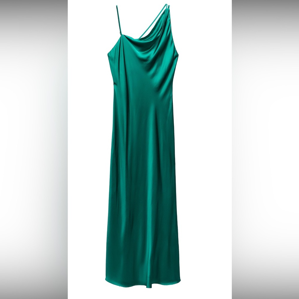 Zara Elegant Teal Evening Gown